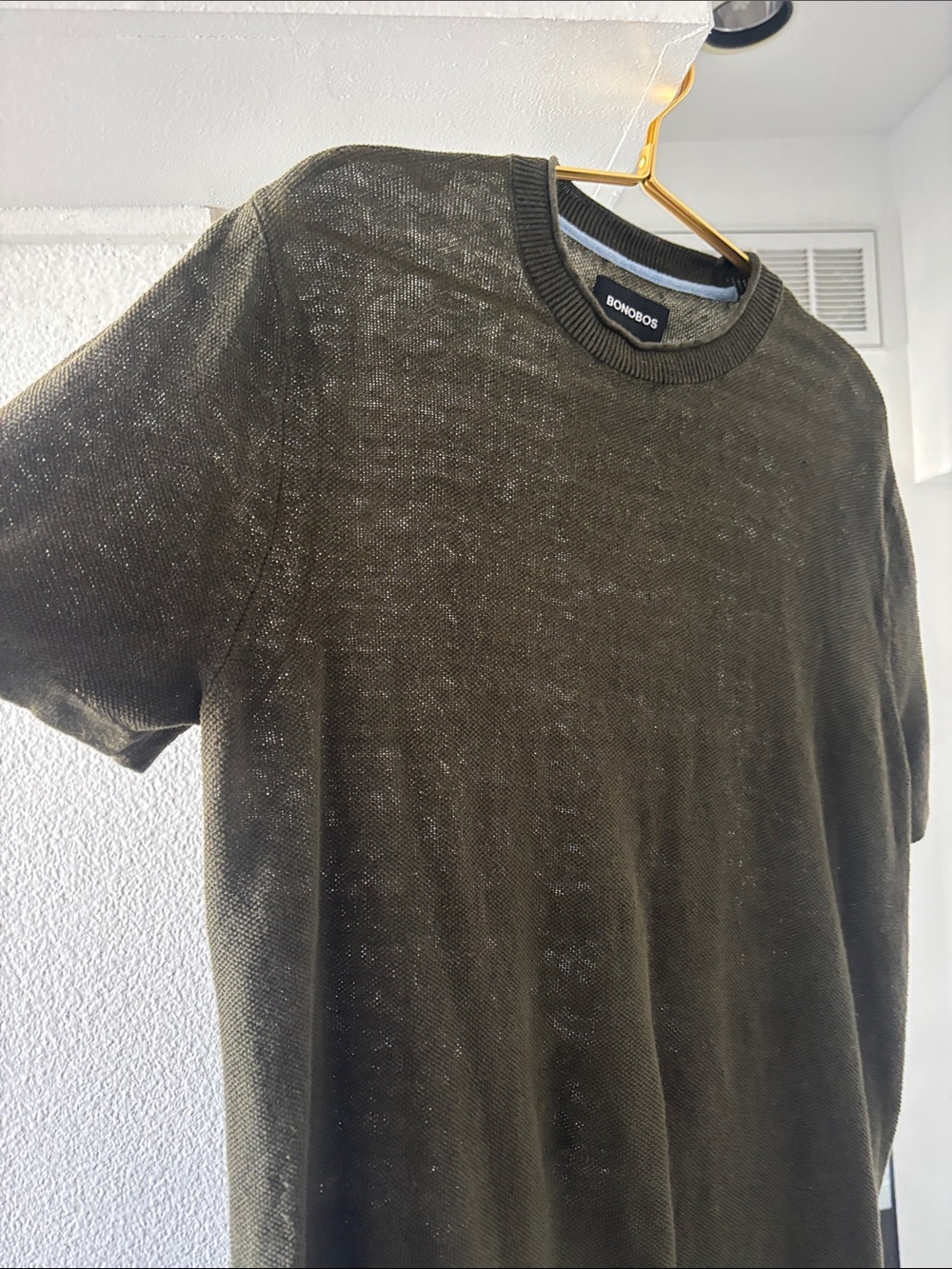 Bonobos Men's Italian Linen Sweater Tee - Picture 2 of 5